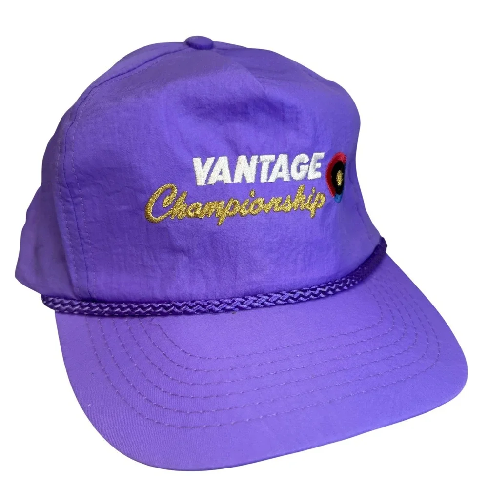 Gold‎ Medal Hat Cap Snap Back Mens One Size Purple Vantage Championship Rope